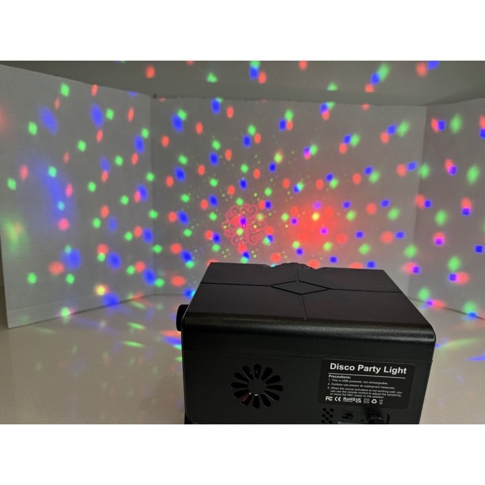 Disco Party Light Sound Activated DJ Laser Projector with Remote RGB LED Strobe - Picture 2 of 10